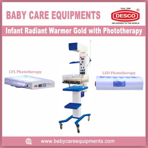 Infant Radiant Warmer Gold With Phototherapy