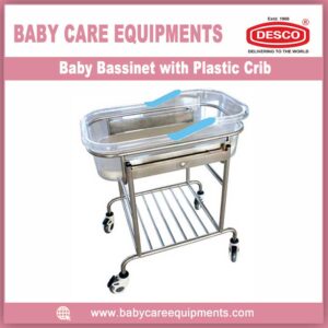 Baby Bassinet With Plastic Crib